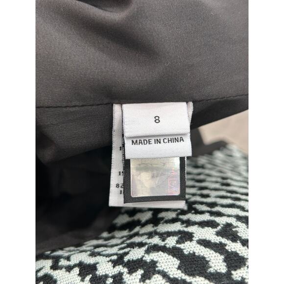 Diane Von Furstenberg Womens Nala Colorblock Tweed Coat Grey Yellow Black Size 8 - Picture 11 of 16